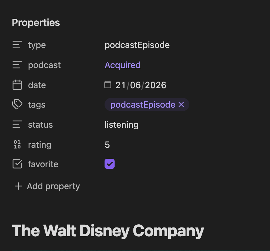 Episode note